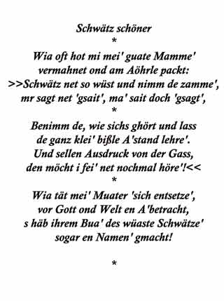 Ihr Gedicht ist vorhanden wenn sie dies lesen suchen sie ihr Gedicht bitte in der oberen Auswahl neu.