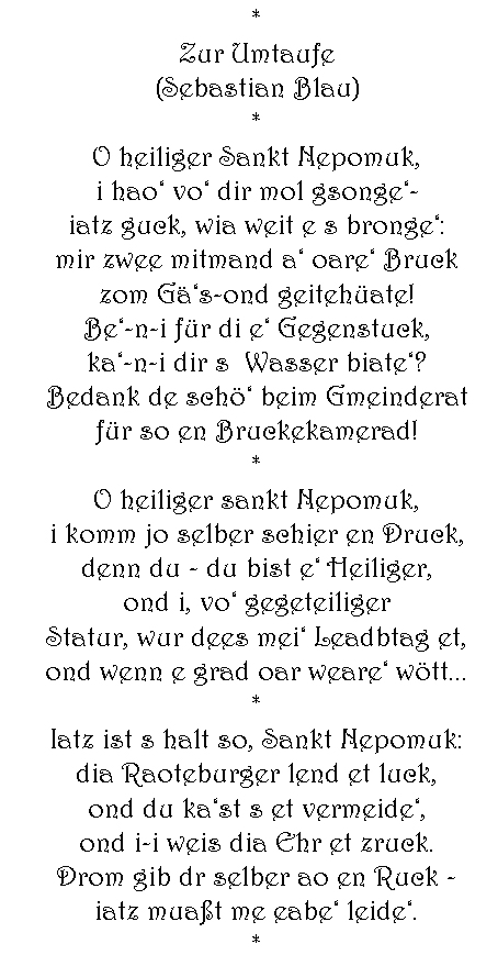 Ihr Gedicht ist vorhanden wenn sie dies lesen suchen sie ihr Gedicht bitte in der oberen Auswahl neu.