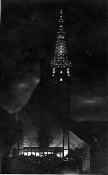 Dom Beleuchtung zum Jubiläum 1925 des Paul Wilhelm De Keppler zur seiner 25 jährigen Bischof und 50 Priester weihe
