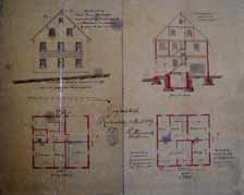 Bauplan 1887 durch Paul Siess