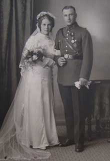 Hochzeitbild Paul Alaisius Held mit Rosa Zapf