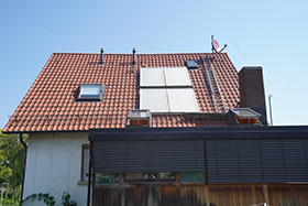 Dachfläche Plan für Photovoltaik anlage