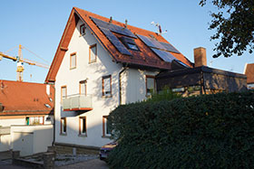 Dachfläche für Photovoltaik anlage 8 Zellen
